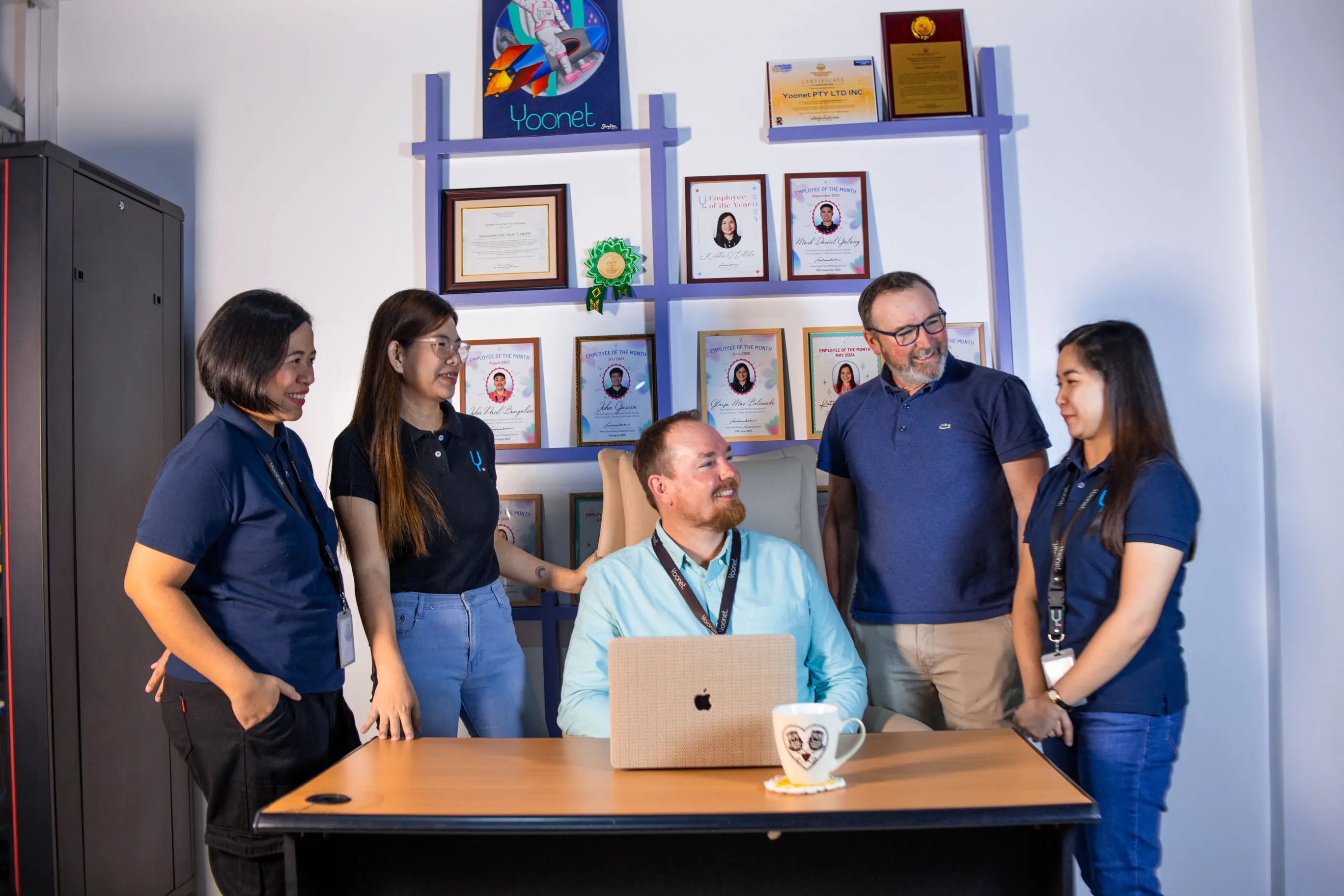Yoonet team collaboration and workplace representing our mission